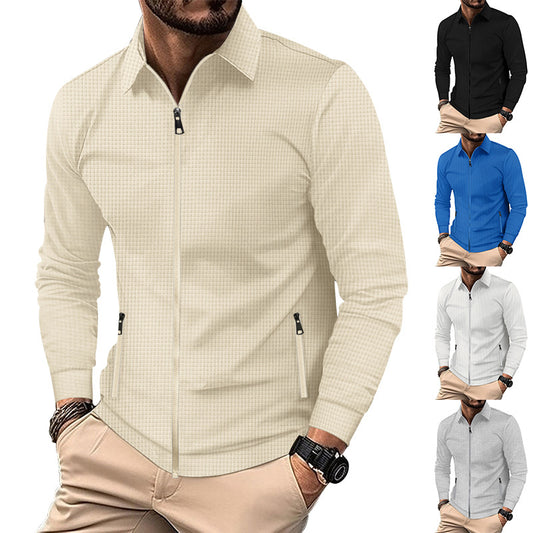 Veste de transition tendance pour hommes avec fermeture éclair et poches pratiques Chic und Stil