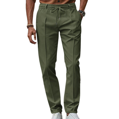 Men's elegant casual pants with elastic waistband and modern pockets Chic and Style