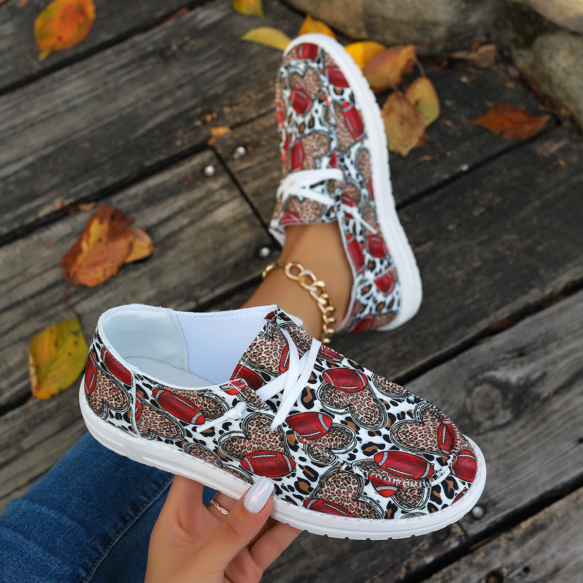 Baskets à enfiler pour femmes avec motif baseball Chic und Stil