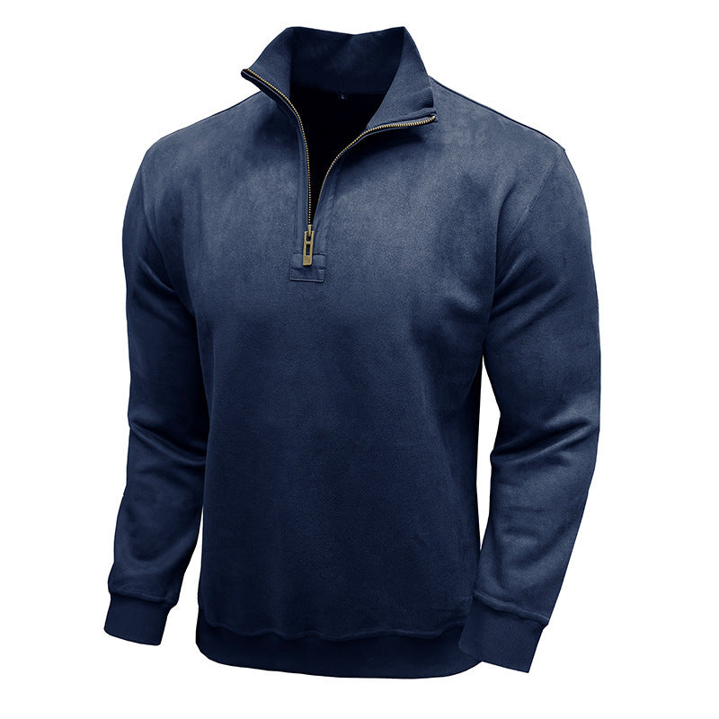 Sporty men's pullover with half-zip Chic and Style