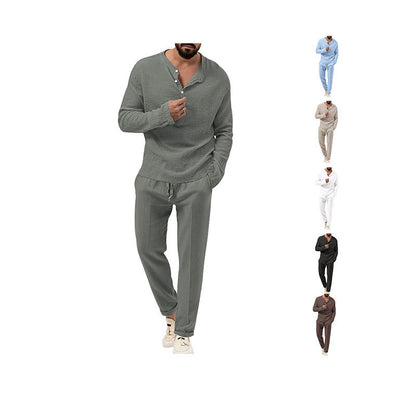 Men's loungewear set with breathable top and comfortable capri pants Chic and Style
