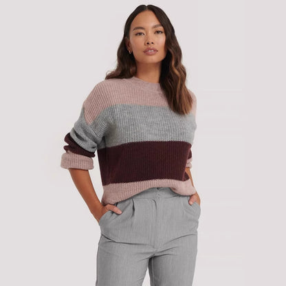 Pull en tricot confortable pour femmes avec un motif moderne et une coupe décontractée Chic und Stil