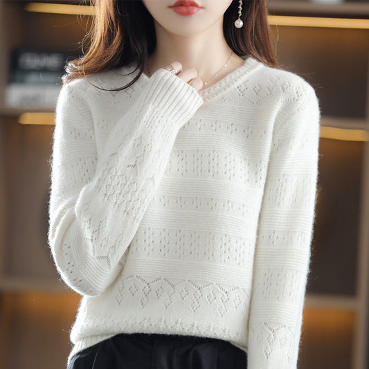 Pull en tricot texturé doux pour femmes Chic und Stil