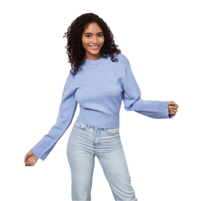Pull féminin décontracté avec des manches évasées Chic und Stil