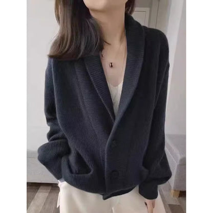 Cardigan côtelé confortable pour femmes Chic und Stil