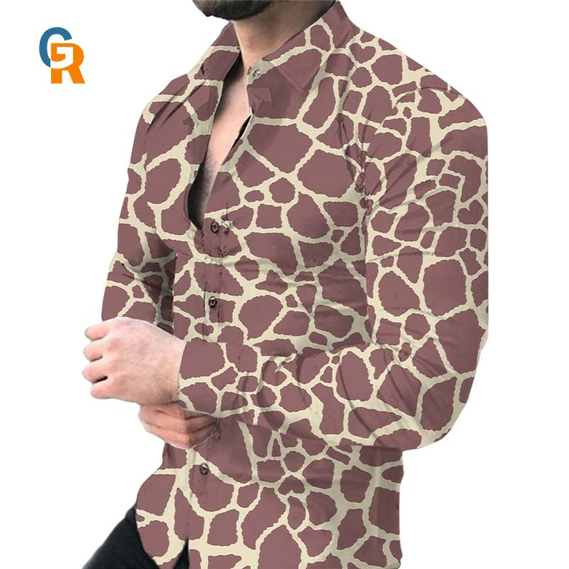 Chemise pour hommes avec un motif animal saisissant Chic und Stil