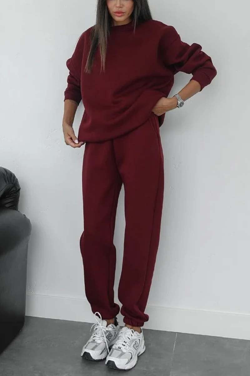 Dames Ensemble de jogging en polaire sportif Chic und Stil