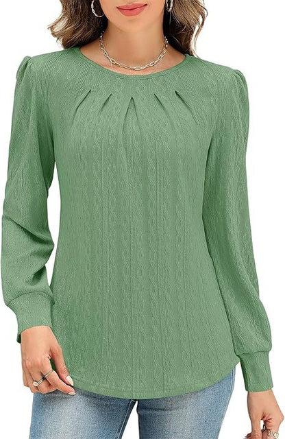 Dames Blouse stylée avec drapé décoratif Chic und Stil