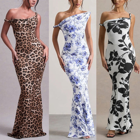 Chic and Stylish Off-Shoulder Bodycon Maxi Dress for Women