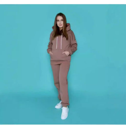 Ladies casual hoodie with comfortable jogger pants Chic and Style