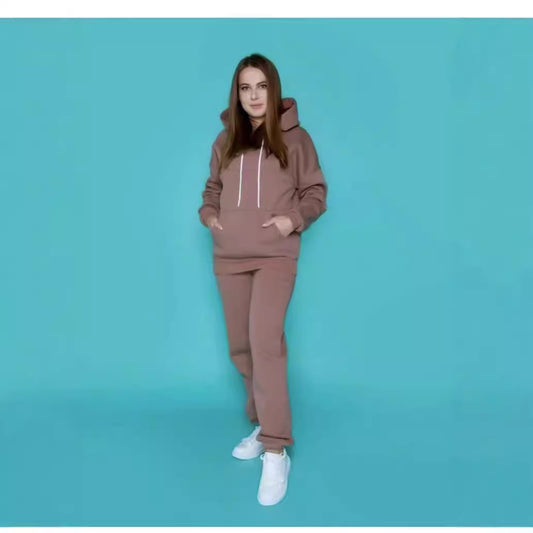 Ladies casual hoodie with comfortable jogger pants Chic and Style
