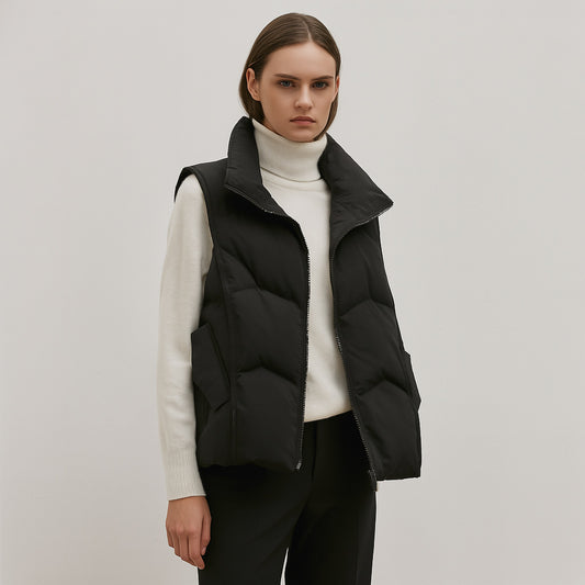 Dames gilet matelassé Chic und Stil