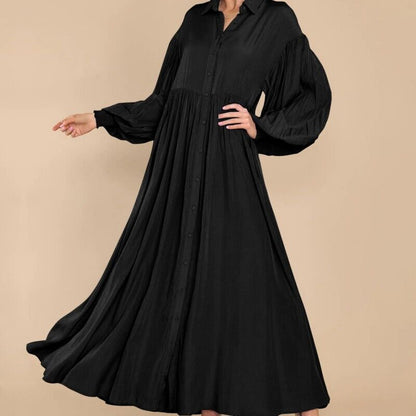 Robe maxi à boutons fluides pour femmes Chic und Stil