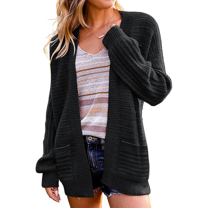 Cardigan en tricot confortable pour femmes avec des détails particuliers Chic und Stil