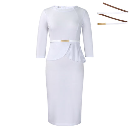 Robes pour femmes ajustées avec fronces et ceinture Chic und Stil