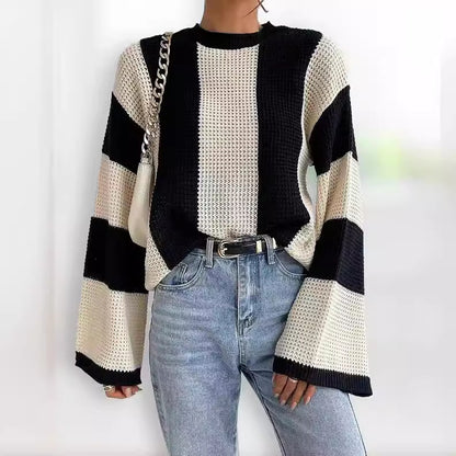 Pull-over tendance pour femmes avec manches larges Chic und Stil