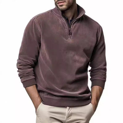 Pull sportif pour hommes avec col montant pratique Chic und Stil