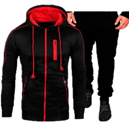 Chic und Stil men's hoodie jacket and jogger pants set