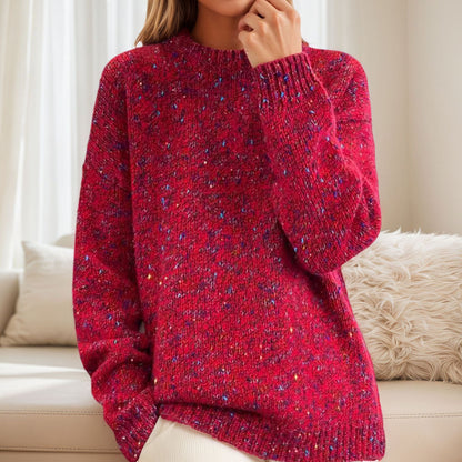 Pull en tricot douillet pour femmes avec des accents scintillants et une coupe décontractée Chic und Stil
