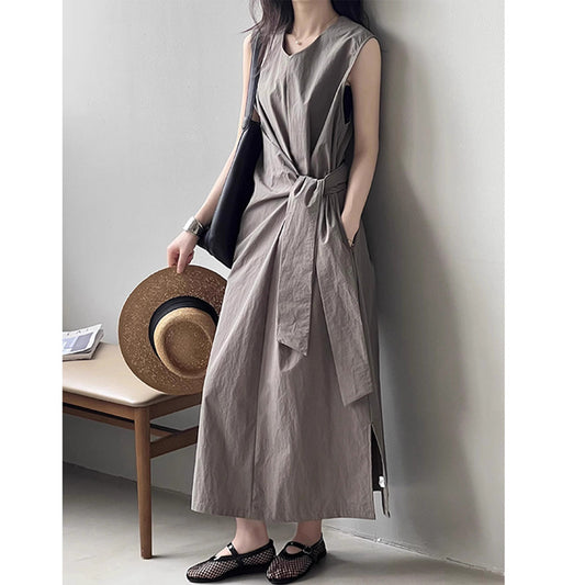 Robe Maxi Ceinturée pour Femmes Chic und Stil