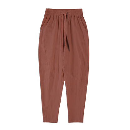 Light casual pants for men with elastic waist and practical side pockets Chic and Style