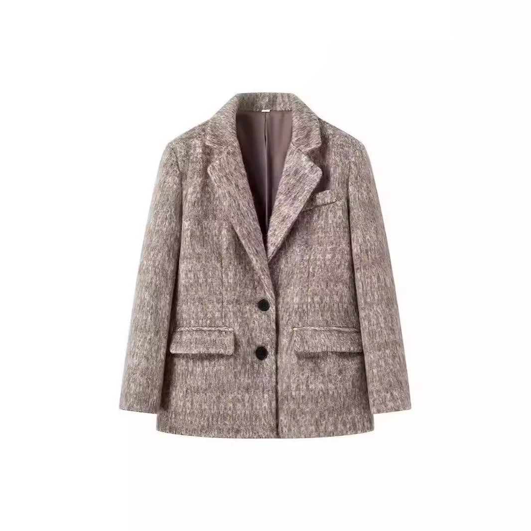 Dames élégant blazer en mélange de laine de haute qualité Chic und Stil