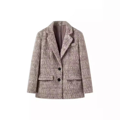 Dames élégant blazer en mélange de laine de haute qualité Chic und Stil