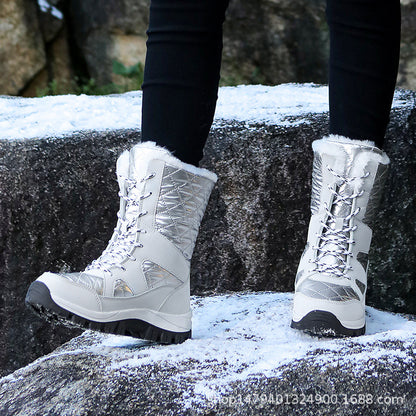 Bottes d'hiver thermiquement isolées pour femmes avec semelle profilée antidérapante et doublure intérieure douillette Chic und Stil