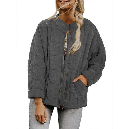 Women quilted leisure jacket Chic und Stil