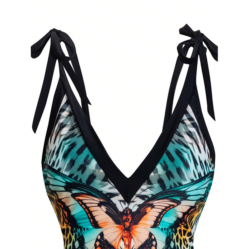 Dames ensemble de maillot de bain à imprimé papillon Chic und Stil
