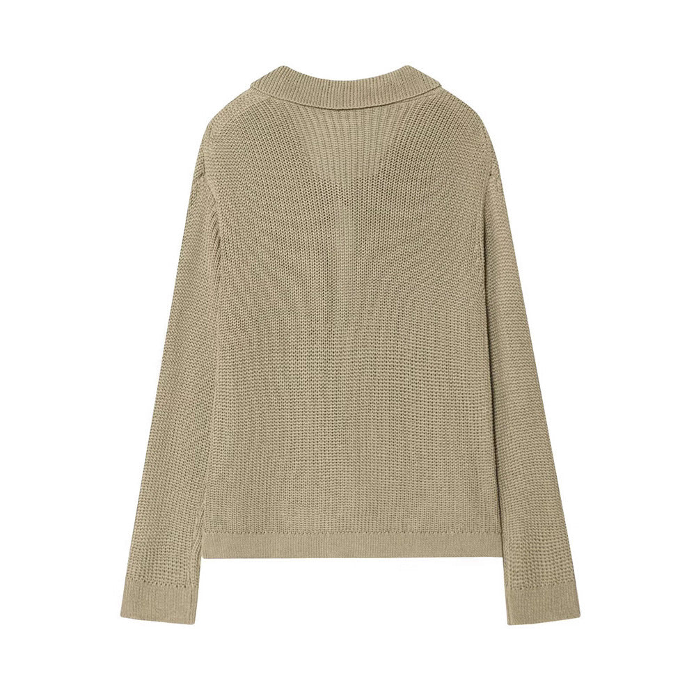 Dame cardigan avec col contrastant et détails de boutons pratiques Chic und Stil