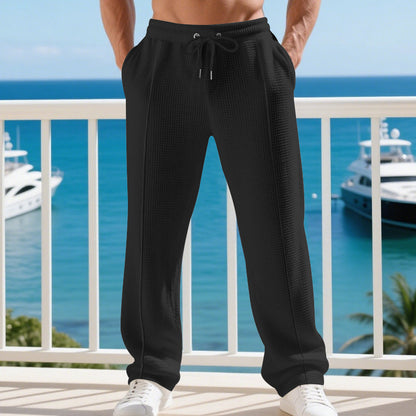 Men's casual training pants with elastic waistband and breathable properties Chic and style