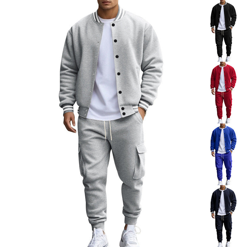 Sports leisure set for men with balloon cut and practical pockets Chic and Style