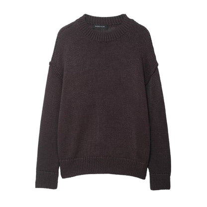 Pull en maille confortable pour femmes avec col rond et coupe décontractée Chic und Stil