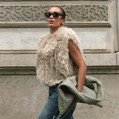 Dames Gilet douillet en matériau doux Chic und Stil