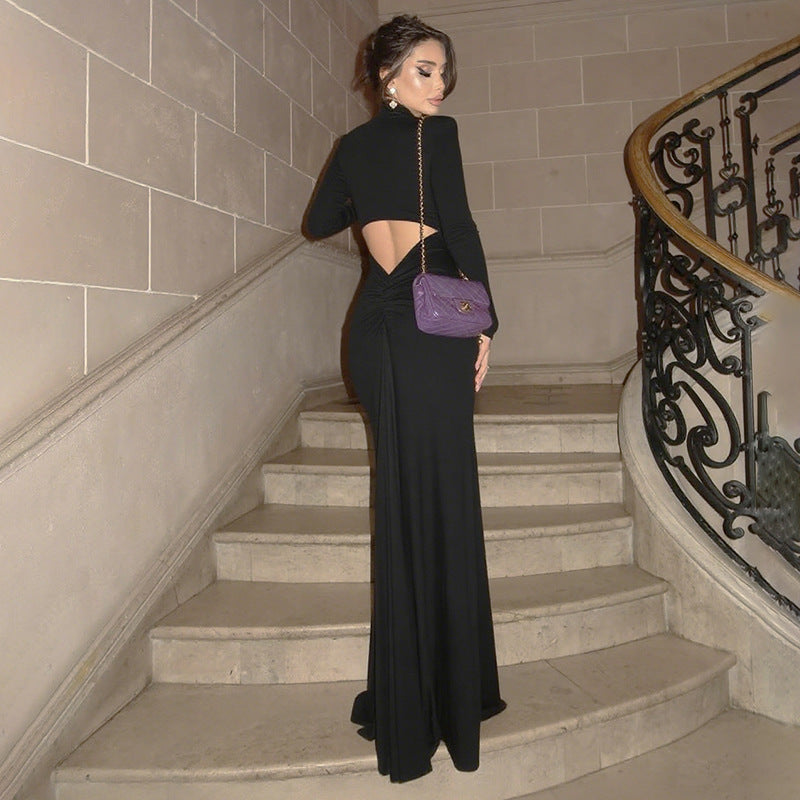 Robes de soirée élégantes pour femmes avec une fente haute et un dos raffiné Chic und Stil