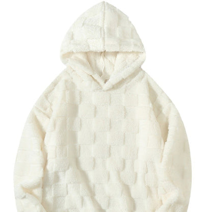 Damen Kuscheliger Fleece-Hoodie mit strukturiertem Design und Kapuze Chic und Stil