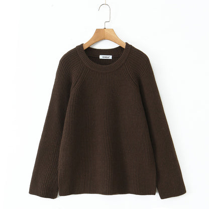 Pull structuré douillet pour femmes avec col rond Chic und Stil