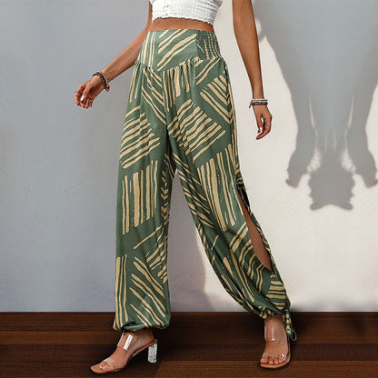 Women Boho Wide Leg Pants Chic and Style