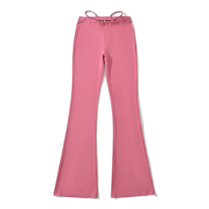 Elegant flared pants for women with a high waist and practical side pockets Chic and Style