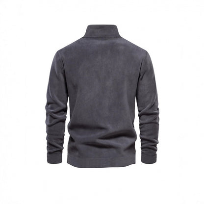 Pull en polaire pour hommes avec col montant Chic und Stil
