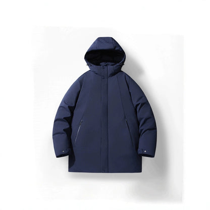 Functional insulated jacket for men with hood and water-repellent properties Chic and Style