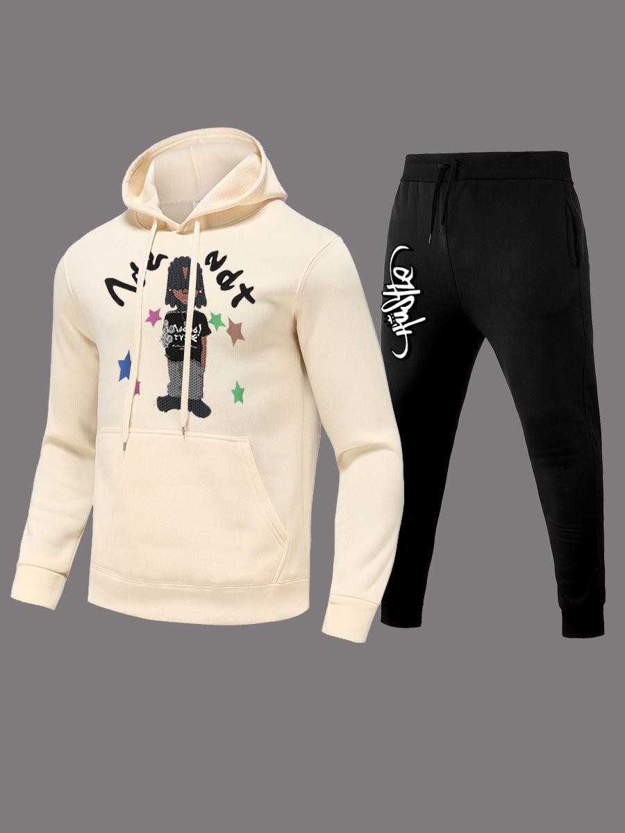 Women's hoodie and jogging pants set with creative design Chic and Style