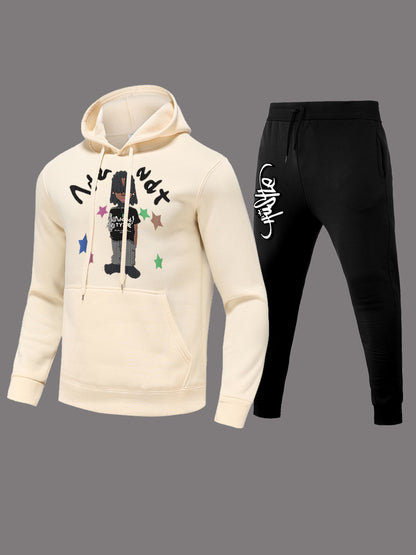 Women's hoodie and jogging pants set with creative design Chic and Style