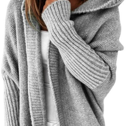 Dames Pull en tricot décontracté avec devant ouvert et fine texture Chic und Stil