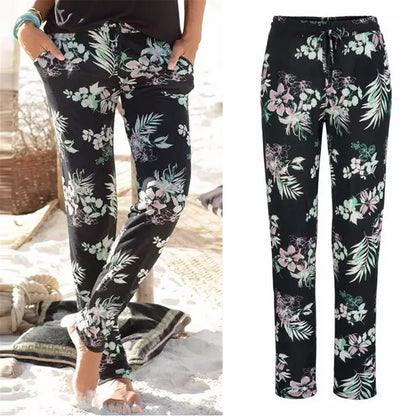 Women Chic Floral Pattern Lounge Pants Chic and Style