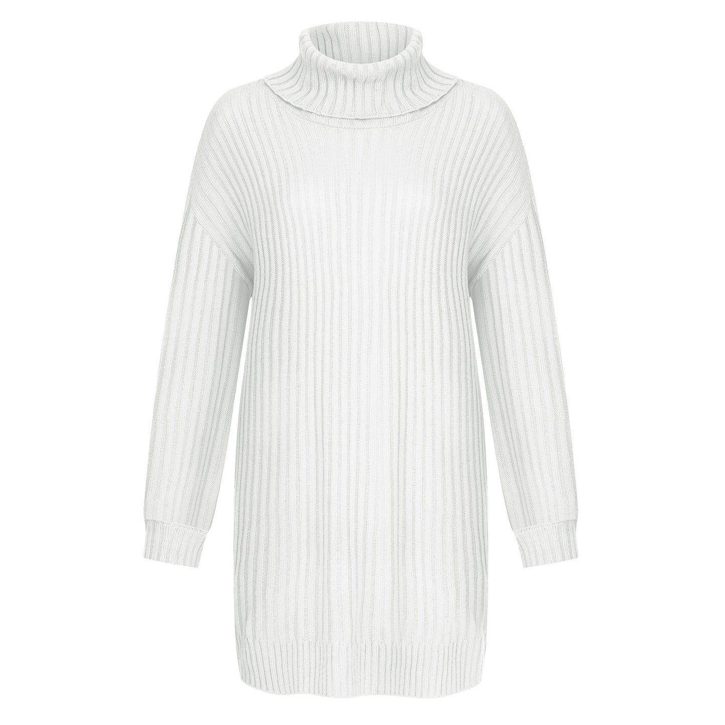 Pull-over à col roulé en grosse maille pour femmes, coupe décontractée Chic und Stil