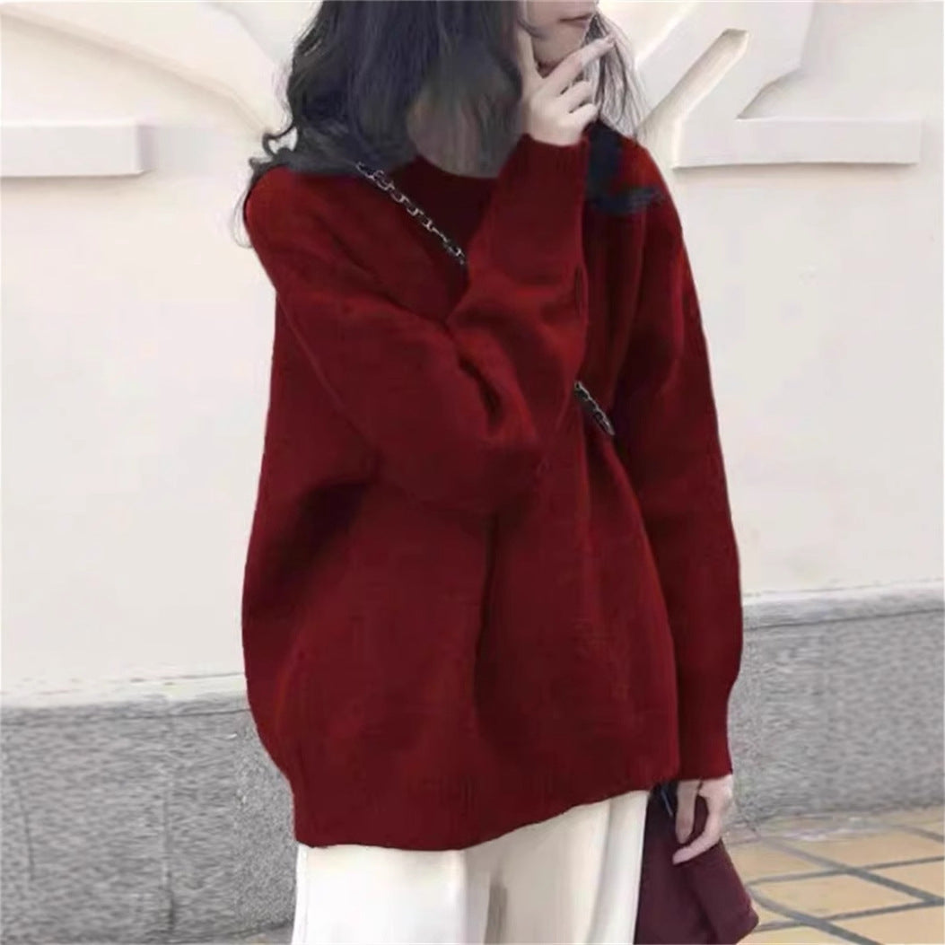 Oversized knitted pullover for women with a soft material and a relaxed fit Chic and Style