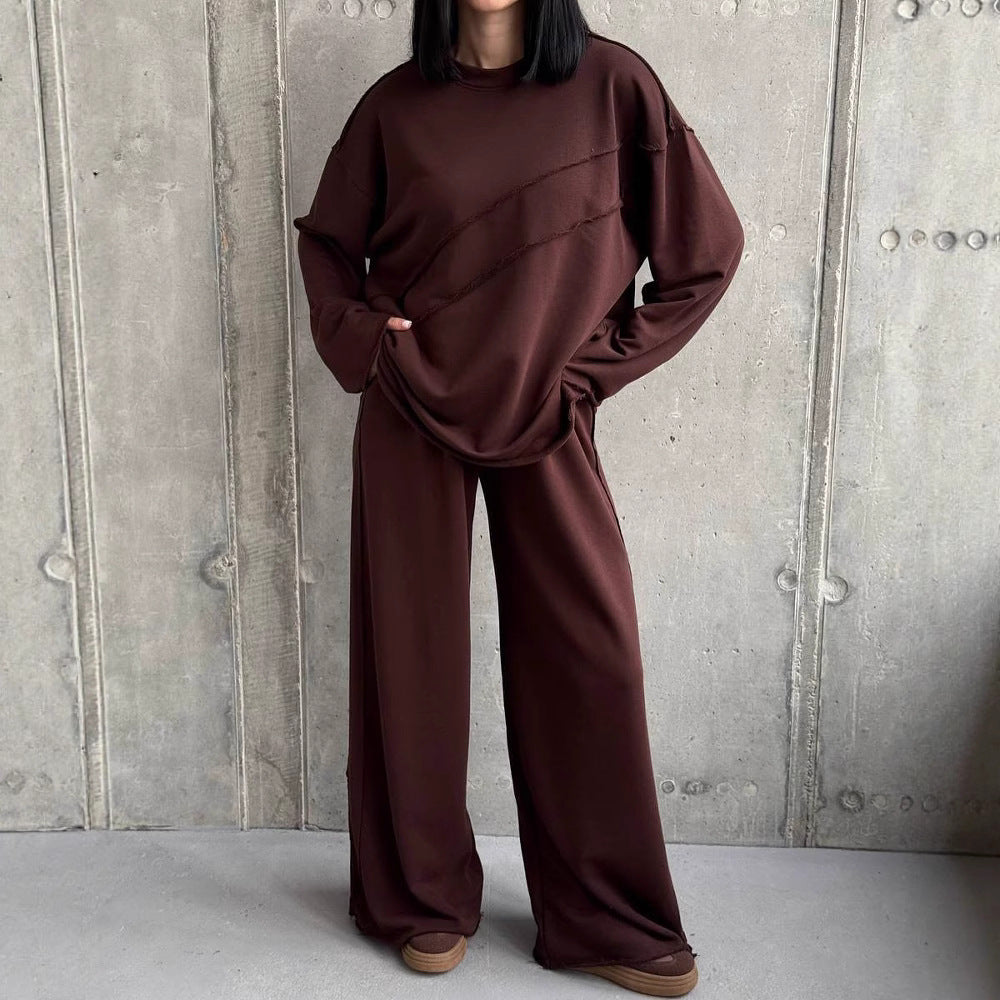 Chic and Style oversized casual sweatshirt set for women and loose athletic pants