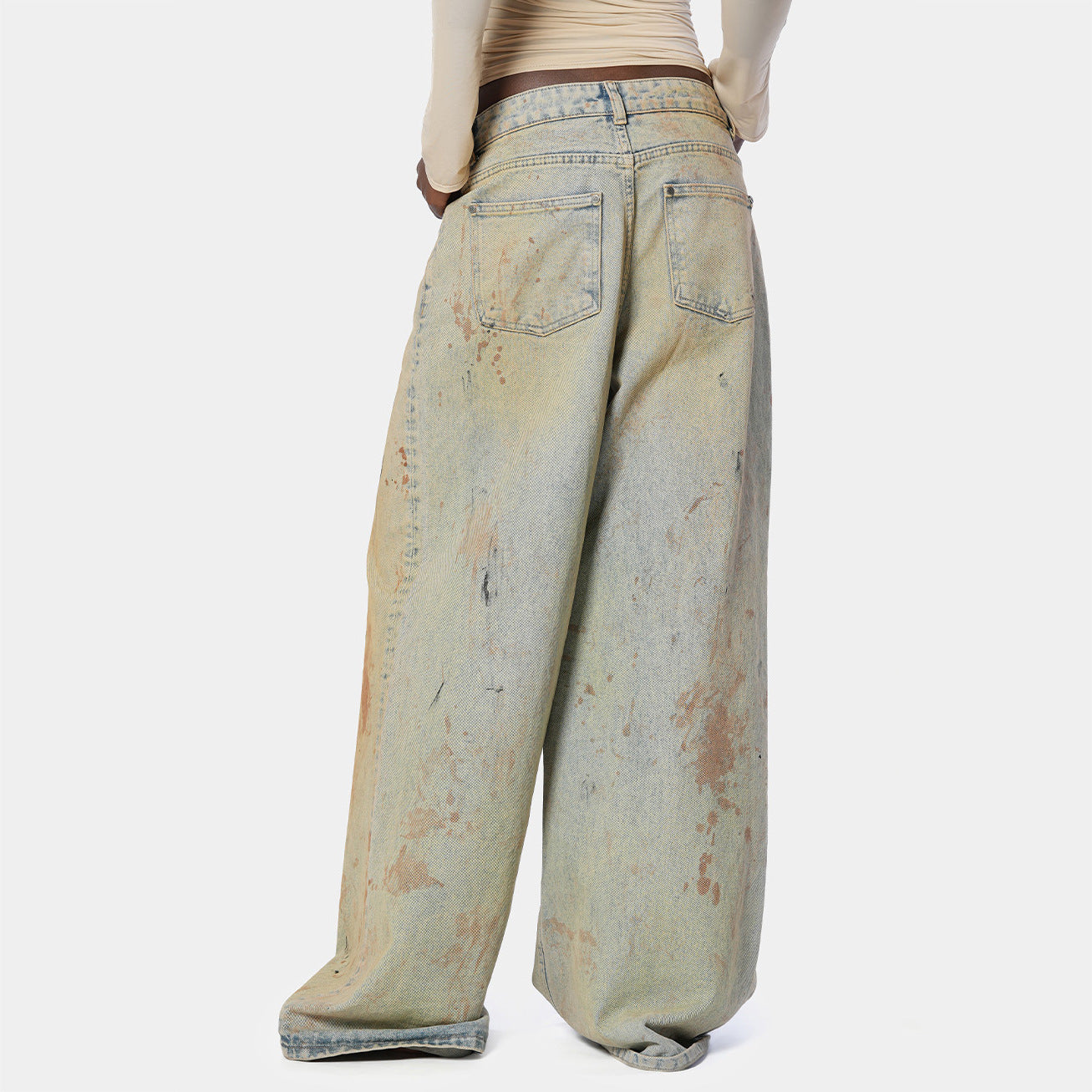 Dames Jeans large avec un design unique Chic und Stil